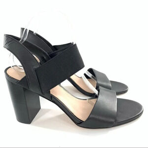 Aldo womens heels size 11 42.5 black leather chunky career
